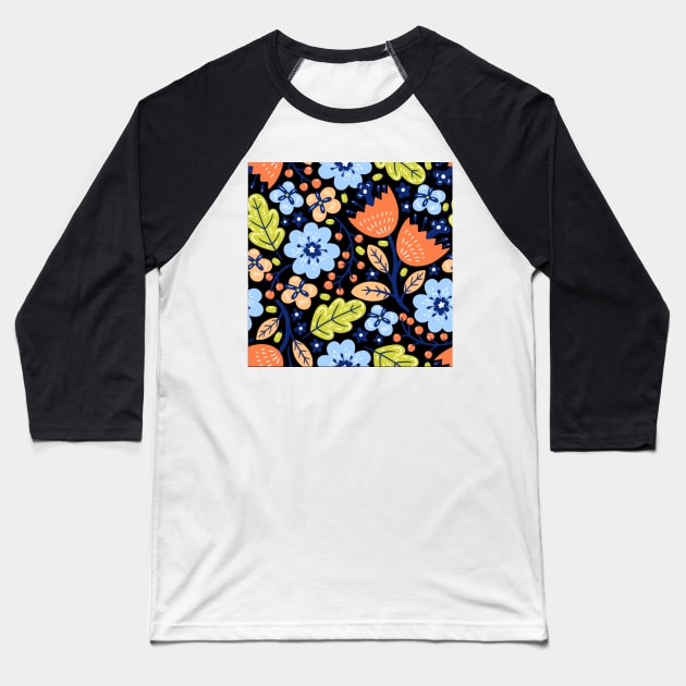 flower branch Baseball T-Shirt by beleafcreativ